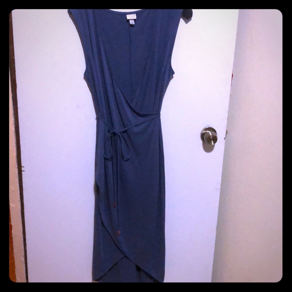 Blue wrap dress-A New Day
